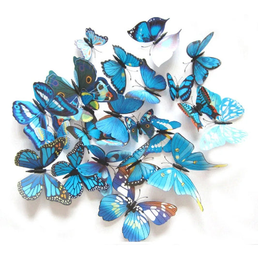 3D Blue Butterfly Wall Stickers – Turn Any Plain Wall Into a Beautiful Feature