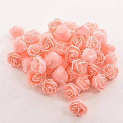 Pink miniature decorative roses – 50 piece flower pack