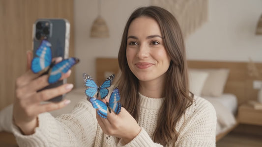3D Blue Butterfly Wall Stickers – Turn Any Plain Wall Into a Beautiful Feature